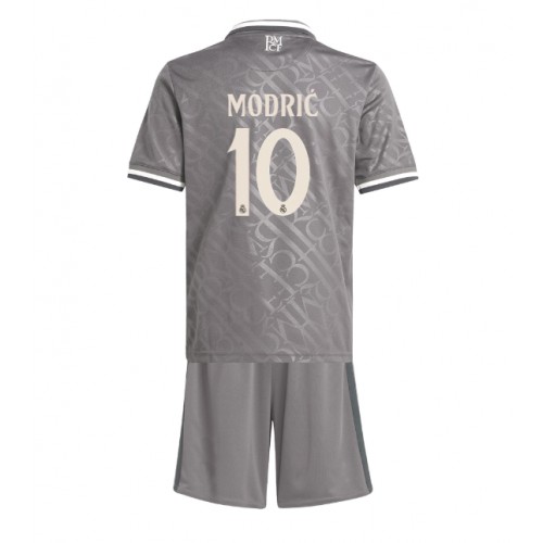 Fotballdrakt Barn Real Madrid Luka Modric #10 Tredjedraktsett 2024-25 Kortermet (+ Korte bukser)